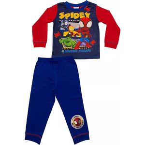 Spidey and his Amazing Friends - Pyjama - Rood met blauw - Spiderman - Jongenspyjama - maat 92/98