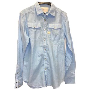 G-Star Raw Landoh Shirt - Color: Ash Blue White - Maat S