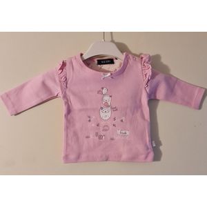 Blue Seven baby T-shirt Uiltje Roze Maat 56