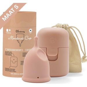 Bamboozy Luxe Menstruatiecup V2 Maat S Tiener Herbruikbare Menstruatie Cup met Sterilisator 2de generatie Period Menstruatiecup Zero Waste
