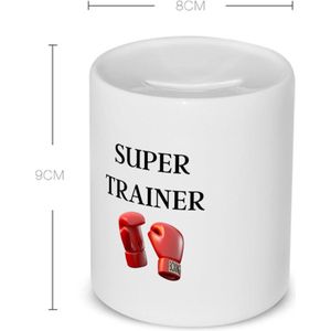 Akyol - super trainer Spaarpot - Sport - coach - boxing - trainer - geschenk - verjaardag - love gift - 350 ML inhoud