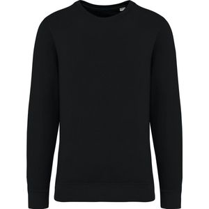 Biologische unisex sweater 'Terry' lange mouwen Washed Black - XXL