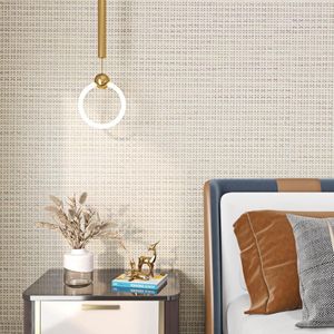 Allecto Plus - Zelfklevende meubelfolie wit met patroon voor keuken en slaapkamer - Waterproof zelfklevend behang - Vintage patroon - Structuurbehang beige 30CMx5M