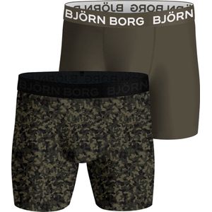 Björn Borg Performance boxers - microfiber heren boxers lange pijpen (2-pack) - multicolor - Maat: L