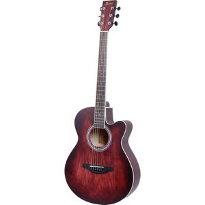 Fazley W55-COL-R ColourTune western gitaar rood