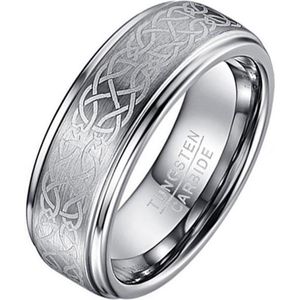 Heren ring Wolfraam Celtic Knot Brushed-20mm