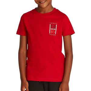 Tommy Hilfiger Graphic Logo Crew Shirt Junior - Maat 128