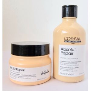 L Oreal Professional Absolut Repair Duo Shampoo 300ml + Mask 250ml