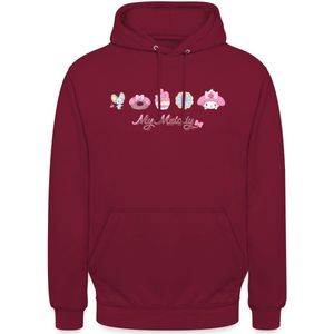 My Melody Met Flat En Gebakjes Hoodie unisex