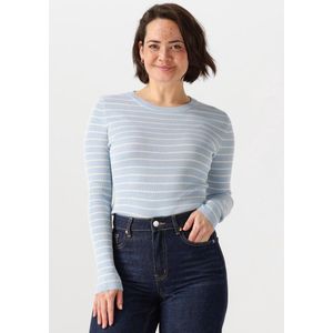 Ydence - Knitted Top Devina - Lichtblauw - Dames T-shirt