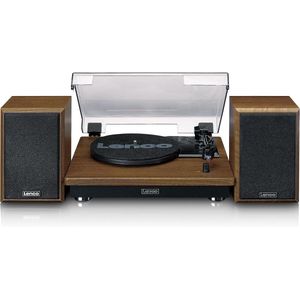 HiFi Draaitafel met Bluetooth en Externe Luidsprekers - Automatische Uitschakeling - Hout
