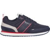 Pepe Jeans - PBS400001 - Hardloopschoenen - Marineblauw - Plat - Veters