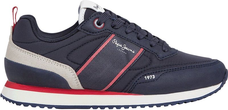 Pepe Jeans - PBS400001 - Hardloopschoenen - Marineblauw - Plat - Veters