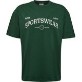 Hummel Loose T-Shirt Club Sportswear 229841 Dark Green-XXL