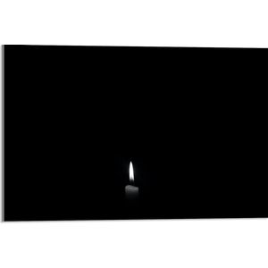 Acrylglas  –Zwarte Achtergrond met Kaars-40x30 (Met ophangsysteem)