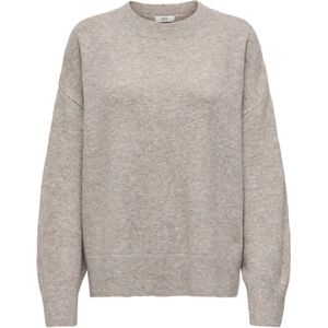 Jacqueline de Yong Trui Jdysonja O-neck Pullover Knt 15361171 Fossil/melange Dames Maat - M