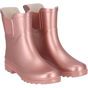 Pink Metallic damesregenlaars Chelsea Rubber van XQ 38