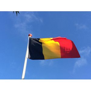 Belgische vlag 3 stuks - vlaggen - Belgie - 90/150cm -Belgium