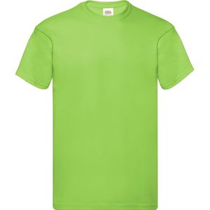 Lime Groen 2 Pack t-shirt Fruit of the Loom Original maat XL