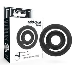 ADDICTED TOYS | Addicted Toys Potenz- C-ring Penis Black | Cock Ring | Sex Toy for Man | Sex Toy for Couple