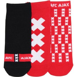 Ajax Sneakersokken - Enkelsokken - Kinderen - 3 PAAR - Maat 31-34