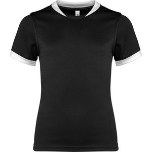 PROACT® Kinder rugbyshirt met korte mouwen PA4028 - Black - 6/8 years (6/8 ans)