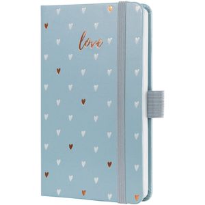 Sigel agenda 2024 - Jolie Beauty - A6 - hardcover - 7 dagen / 2 pagina's - grey love - SI-J4334