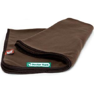 Doctor Bark zachte fleece deken bruin L