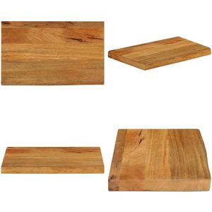 vidaXL Tafelblad met natuurlijke rand 40x30x3,8 cm massief mangohout - Tafelblad - Tafelbladen - Vervangend Tafelblad - Meubelpaneel