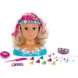 Klein Toys Princess Coralie speelgoed make-up- en stylinghoofd ""Mariella"" - 27 cm groot - wasbaar - met haarborstel, kam, haarclips - dermatologisch geteste make-up