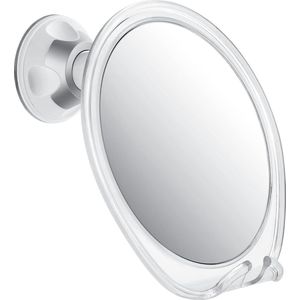Cosmetische spiegel met zuignap en 7-voudige scheerspiegel, vergrotingsspiegel douchespiegel met scheermeshouder, voor gladde oppervlakken zoals glazen oppervlakken, tegels enz
