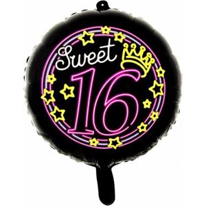 Helium ballon Sweet Sixteen Neon