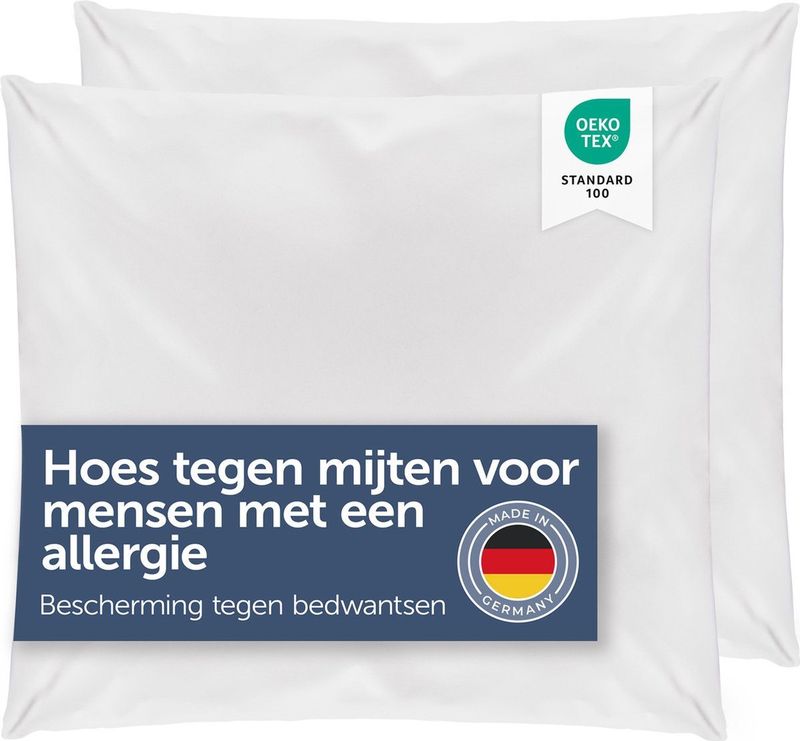Blumtal Kussensloop Anti-Huisstofmijt - Anti-allergie - 40 x 40 cm - Set van 2