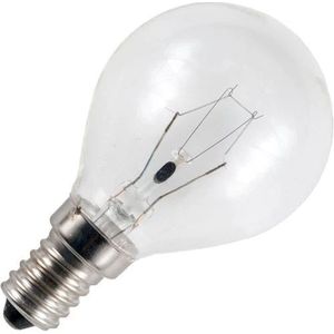 Schiefer - E14 Kogel Gloeilamp - Helder - 25W - Dimbaar