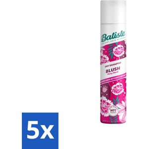 Batiste - Blush - Droogshampoo - Bloemige Geur - Frist Op en Geeft Textuur - 200ml - Bulkverpakking - 5 stuks