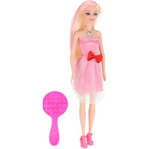 Toi-toys Tienerpop Lauren Lang Haar Met Roze Pluk 29 Cm