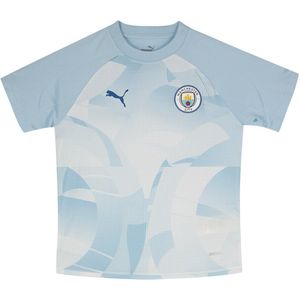 Puma - Manchester City Fc - Korte Mouw T-Shirt - Blauw - 100% Polyester Gerecycled
