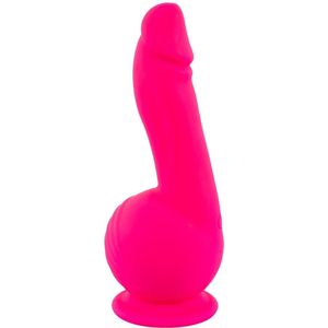 Sweet Smile Power Vibrator Dildo met Dual Motor - Zacht Penis Ontwerp voor Handsfree Gebruik - Strap On Compatibel met 2 Krachtige Motoren en 10 Vibratiestanden 19 cm