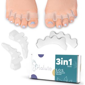 Gel-vingerscheider voor hallux valgus Haluto set van 6 stuks