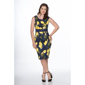 Dancing Days Kokerjurk -XL- LEMON Blauw