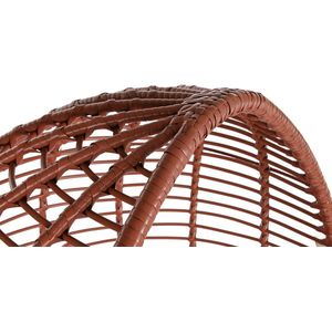 Tuinstoel DKD Home Decor 90 x 65 x 151 cm Metaal Terra cotta Synthetische rotan