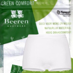 Beeren Green Comfort tencel | dames boxershort | MAAT XXL | wit