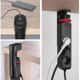 Stekkerdoos - 3-Voudig - Zwart - 1,5 Meter - USB-Snelladen