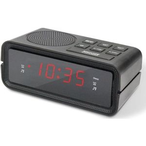 WNHB® Wekkerradio DAB+ met FM – Dubbele Alarmfunctie – LCD-Display met Instelbaar Licht Tijd en Datum – Digitale Klokradio
