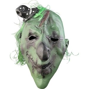 Fjesta Horror Clown Masker - Halloween Masker - Halloween Kostuum - Groen - Zwart - Latex - One Size