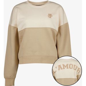 twoDay dames sweater beige met backprint - Maat L