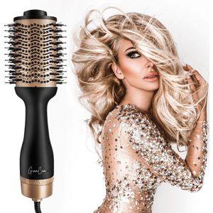 GinnComm - Magic Brush - Föhnborstel - Goud - 4-in-1 Airstyler & Krulborstel