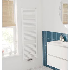 Saqu Fonti Handdoekradiator - 733W - 50x151 cm - Mat Wit - Verwarming Badkamer - Handdoekrek Radiator