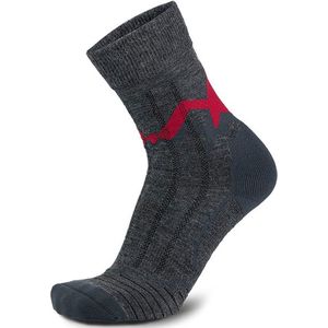 Meindl Mt3.5 Trekking Merino Light Wandelsokken Dames - Antraciet / Rood | Maat: 36-38