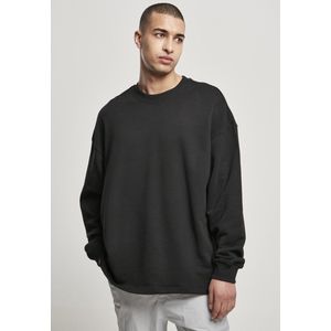Urban Classics - Organic Oversized Boxy Crewneck sweater/trui - XL - Zwart